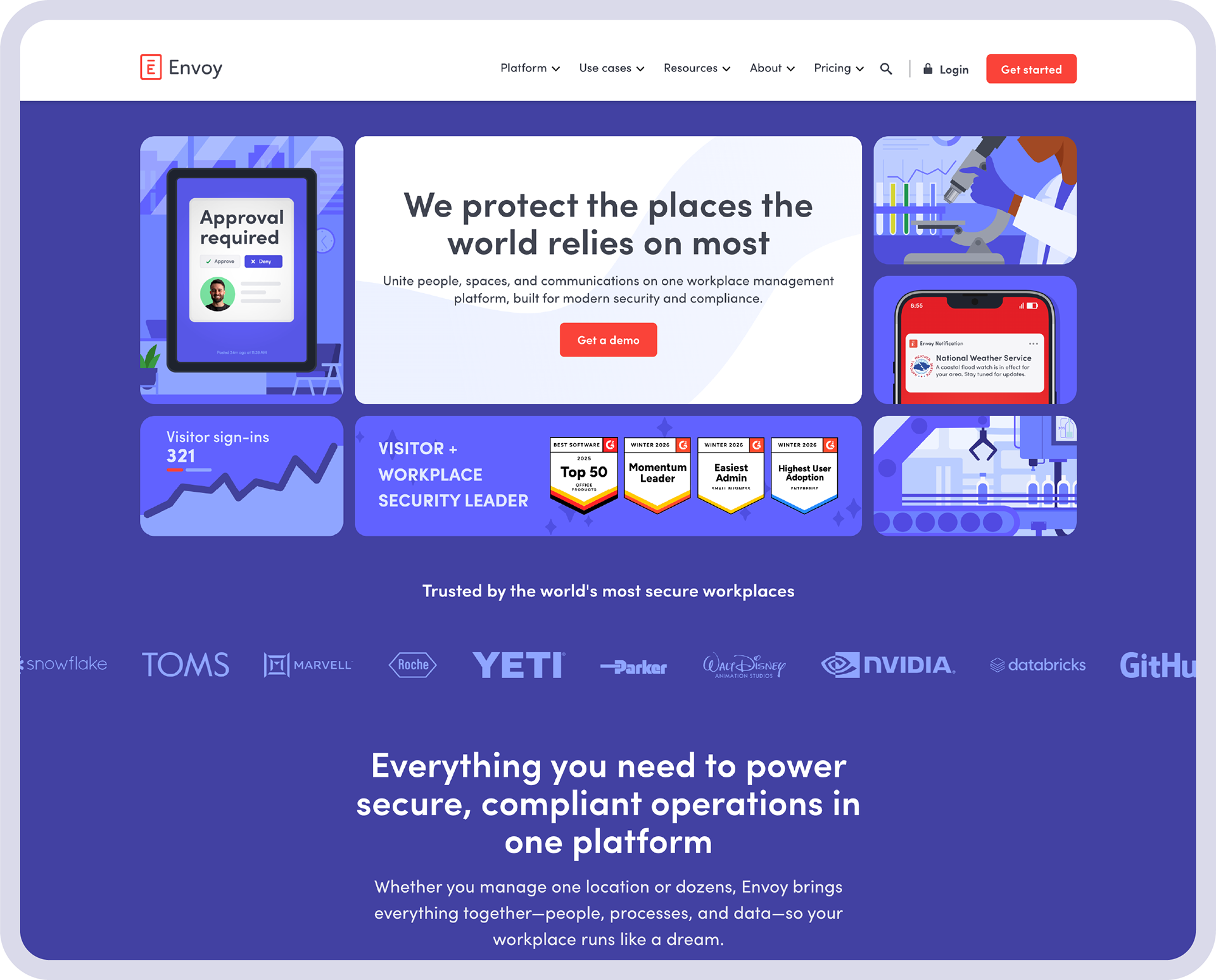 Envoy / redesigned homepage